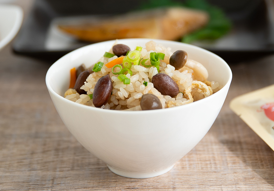 落花生炊き込みご飯の作り方